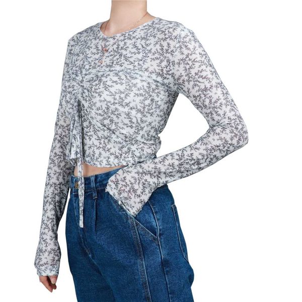women's sweaters ice silk mh bottomed shirt summer thin small broken flower t-shirt women's wear with slim fit and long sleeve sun, White;black
women's sweaters ice silk mh bottomed shirt summer thin small broken flower t-shirt women's wear with slim fit and long sleeve sun, White;black