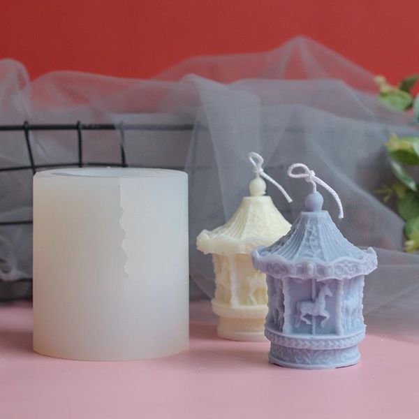 craft tools romantic valentine's day carousel diy candle mold silicone christmas kitchen decoration accessories for home 2021
craft tools romantic valentine's day carousel diy candle mold silicone christmas kitchen decoration accessories for home 2021