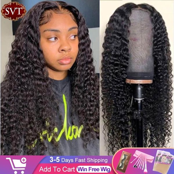svt indian front human hair s for bla women deep wave 4x4 gluels lace closure wig prelued hairline, Black
svt indian front human hair s for bla women deep wave 4x4 gluels lace closure wig prelued hairline, Black
