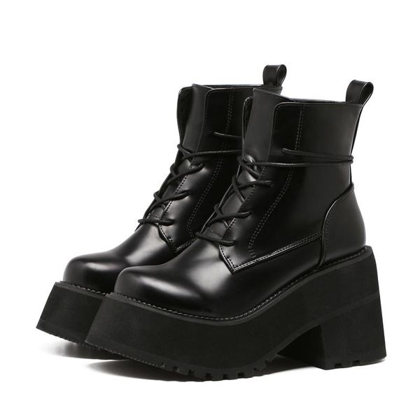 boots harajuku style thick-soled lace-up short women autumn 2021 chunky heel 9cm high winter fleece lining shoes, Black
boots harajuku style thick-soled lace-up short women autumn 2021 chunky heel 9cm high winter fleece lining shoes, Black