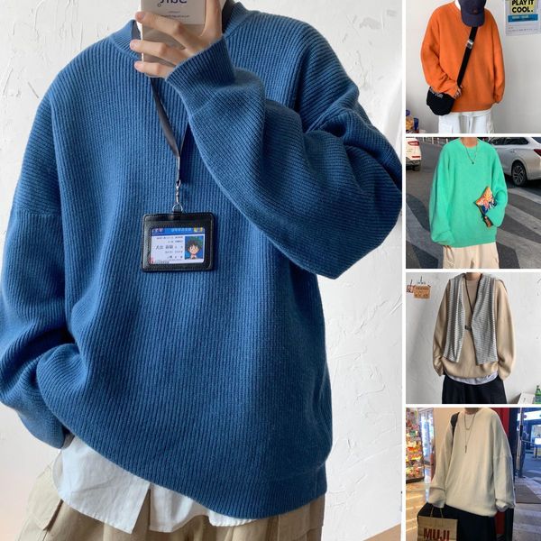 2021 new winter solid male fashion 15 colours coats loose casual wool around neck sweater cashmere knit tide -3xl 0hl7, White;black
2021 new winter solid male fashion 15 colours coats loose casual wool around neck sweater cashmere knit tide -3xl 0hl7, White;black