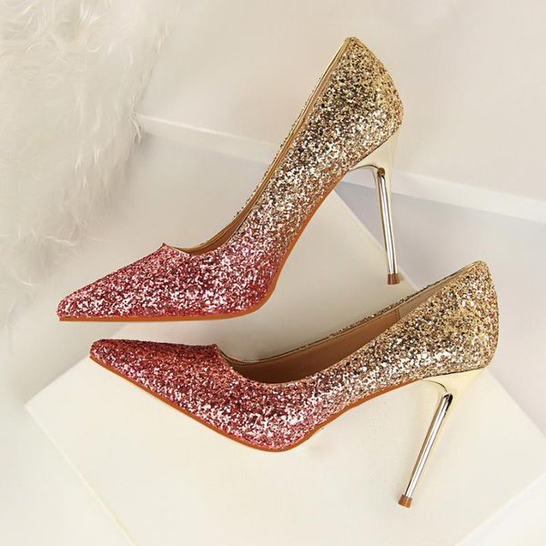 dress shoes teahoo pointed toe glitter wedding sequins stilettos women pumps 9.5 cm high heels pump valentine, Black
dress shoes teahoo pointed toe glitter wedding sequins stilettos women pumps 9.5 cm high heels pump valentine, Black