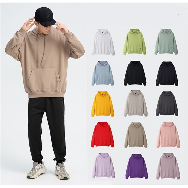 new thickened men's hooded sweater fashion brand pure color terry hoodie loose shoulder, Black
new thickened men's hooded sweater fashion brand pure color terry hoodie loose shoulder, Black