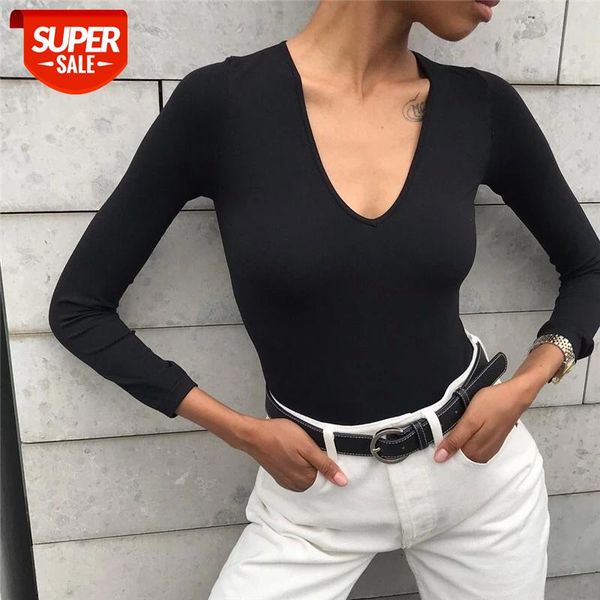 skinny solid black female bodysuit deep v neck y2k women long sleeve fall 2020 winter bodycon open crotch white body #ht9e
skinny solid black female bodysuit deep v neck y2k women long sleeve fall 2020 winter bodycon open crotch white body #ht9e