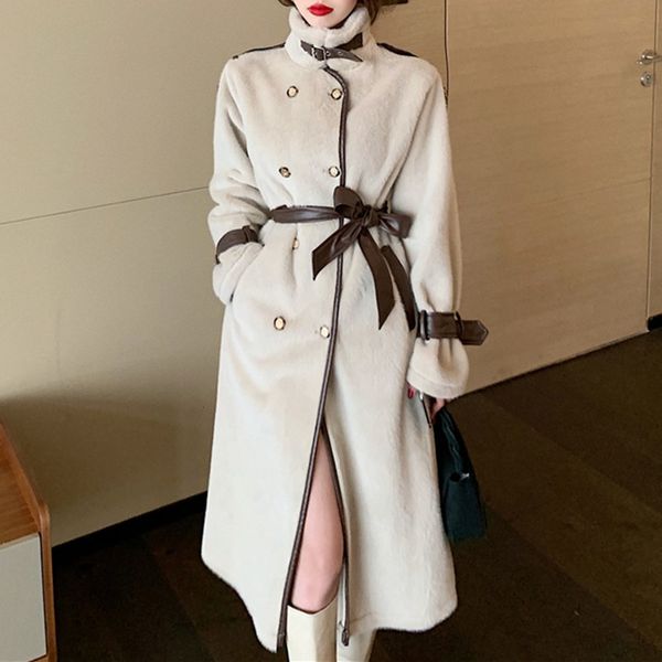 2021 new version of japanese winter women's fashion mink buckle detachable chest long sleeve a8uc, Black
2021 new version of japanese winter women's fashion mink buckle detachable chest long sleeve a8uc, Black