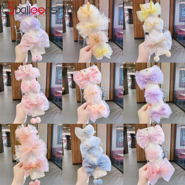 hair accessories balleenshiny 3/4pcs chiffon bows clips for girls dots ear ball kid hairpins barrettes flowers sweet, Slivery;white
hair accessories balleenshiny 3/4pcs chiffon bows clips for girls dots ear ball kid hairpins barrettes flowers sweet, Slivery;white