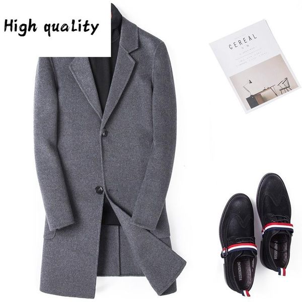double-sided 2021 wool coat men overcoat long jacket men slim korean mens coats and jackets casaco masculino, Black
double-sided 2021 wool coat men overcoat long jacket men slim korean mens coats and jackets casaco masculino, Black