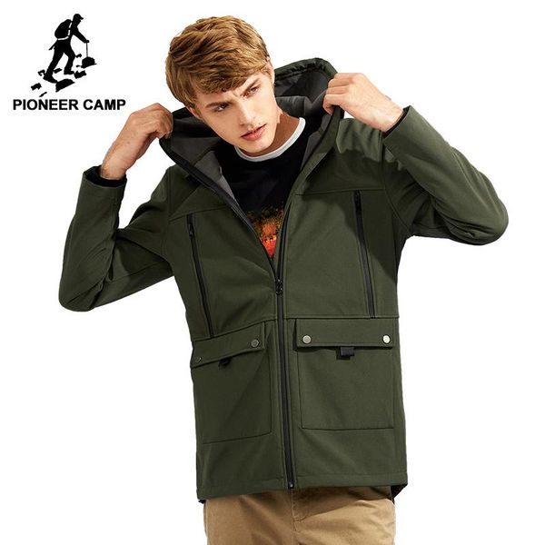 men's jackets pioneer camp windbreaker hooded jacket coat men brand-clothing waterproof softshell casual warm fleece outerwear male ajk, Black;brown
men's jackets pioneer camp windbreaker hooded jacket coat men brand-clothing waterproof softshell casual warm fleece outerwear male ajk, Black;brown