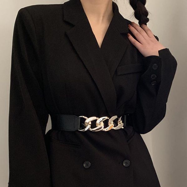 belts wide belt for women decoration with coat sweater waist cover fashion dress suit closure waistband chain punk, Black;brown
belts wide belt for women decoration with coat sweater waist cover fashion dress suit closure waistband chain punk, Black;brown