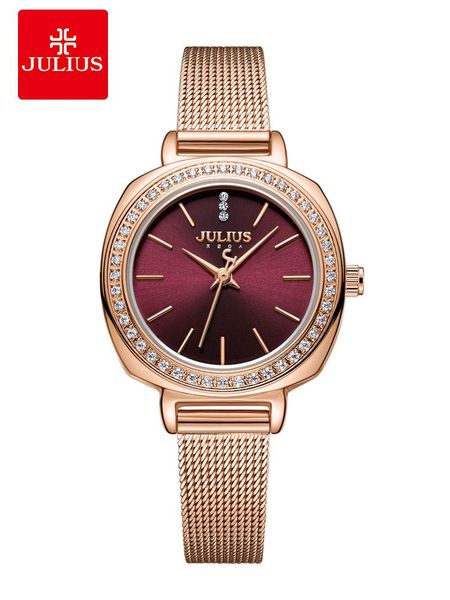 wristwatches julius 4 colors women's watch japan mov't lady hours fine fashion clock bracelet stainless steel girl's gift box, Slivery;brown
wristwatches julius 4 colors women's watch japan mov't lady hours fine fashion clock bracelet stainless steel girl's gift box, Slivery;brown