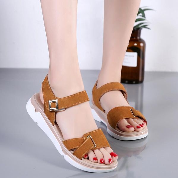 summer women's sandals ladies flat solid peep toe casual shoes outside hook loop basic1, Black
summer women's sandals ladies flat solid peep toe casual shoes outside hook loop basic1, Black