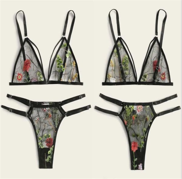floral printed womens set lace hollow out underwear womens designer deep v neck lingeries set, Black;white
floral printed womens set lace hollow out underwear womens designer deep v neck lingeries set, Black;white