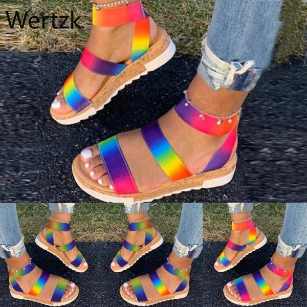 sandals large size women's shoes 2021 thick-soled colored strap shoes., Black
sandals large size women's shoes 2021 thick-soled colored strap shoes., Black