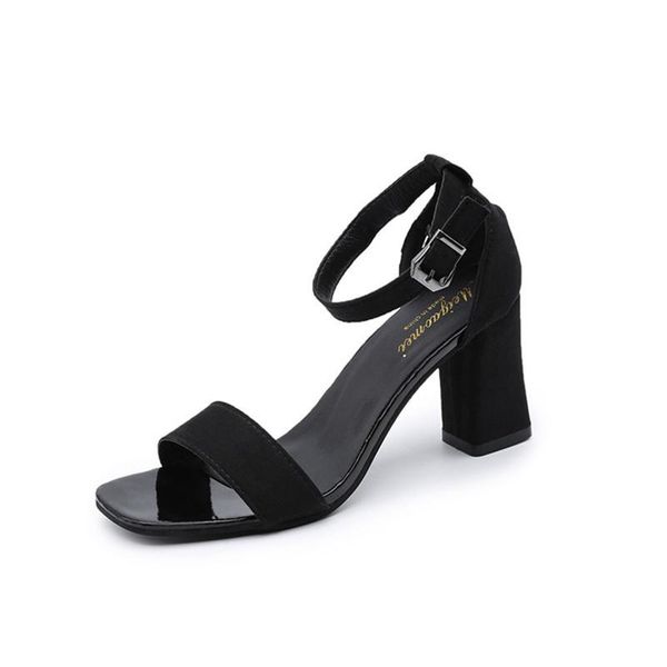 sandals 2021 ladies fashion suede set foot high heels women thick heel buckle comfortable open toe casual women's shoes, Black
sandals 2021 ladies fashion suede set foot high heels women thick heel buckle comfortable open toe casual women's shoes, Black