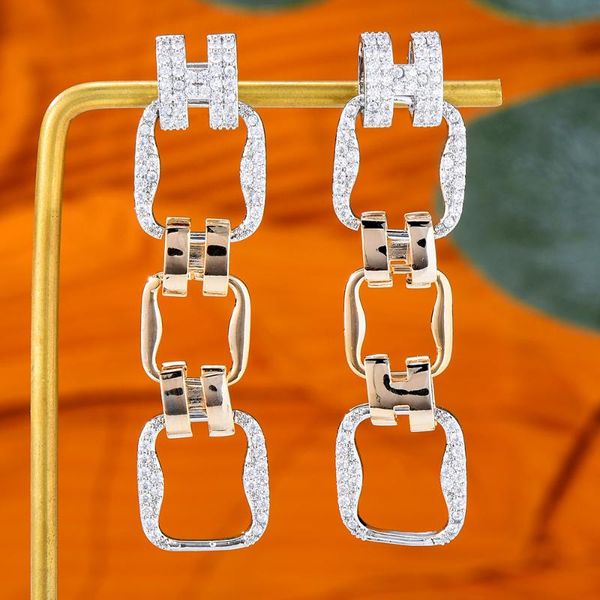 Dangle & Chandelier Blachette Fashion Luxury High Quality Geometric Pendant Earrings Full Cubic Zircon Women's Wedding Girl Party Daily Fine, Silver
Dangle & Chandelier Blachette Fashion Luxury High Quality Geometric Pendant Earrings Full Cubic Zircon Women's Wedding Girl Party Daily Fine, Silver