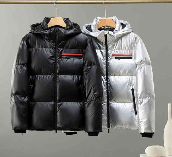 men's down & parkas shiny down jacket designer brand hooded chest casual fashion n3uf, Black
men's down & parkas shiny down jacket designer brand hooded chest casual fashion n3uf, Black