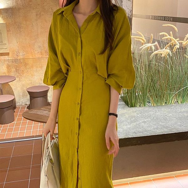 party dresses women lantern sleeve ol casual office lady y2k loose dress fashion harajuku solid vestidos clothes wear d536, White;black
party dresses women lantern sleeve ol casual office lady y2k loose dress fashion harajuku solid vestidos clothes wear d536, White;black