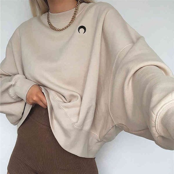 women's hoodies & sweatshirts vintage long sleeve o-neck solid cotton pullovers casual loose autumn oversize sweatshirt 33kq, Black
women's hoodies & sweatshirts vintage long sleeve o-neck solid cotton pullovers casual loose autumn oversize sweatshirt 33kq, Black