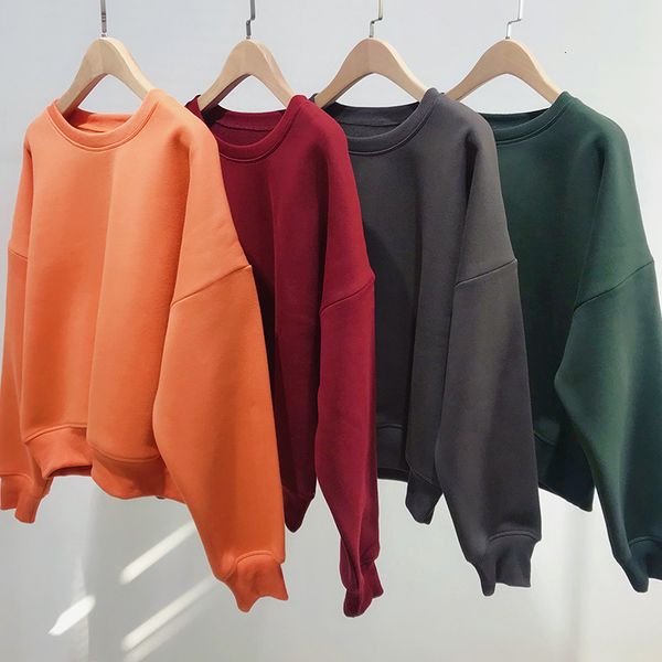 2021 women hoodie winter round neck thin plus fleece solid color sweater new simple warm all-match 62x6, Black
2021 women hoodie winter round neck thin plus fleece solid color sweater new simple warm all-match 62x6, Black