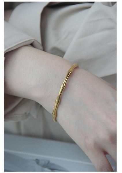 bangle timeless wonder geo bamboo open statement women stainless steel jewelry punk goth boho designer ins trendy fancy 1628, Black
bangle timeless wonder geo bamboo open statement women stainless steel jewelry punk goth boho designer ins trendy fancy 1628, Black