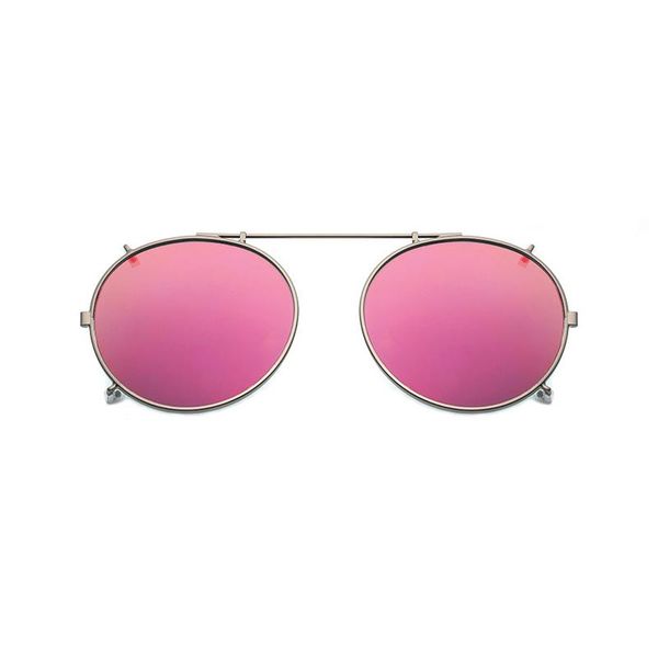sunglasses polarized round clip on pink coating mirror sun glasses driving metal oval shade uv400, White;black
sunglasses polarized round clip on pink coating mirror sun glasses driving metal oval shade uv400, White;black