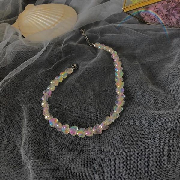chokers trendy mermaid sweet acrylic heart necklace chain decorations for women girls party cosplay accessories jewelry, Golden;silver
chokers trendy mermaid sweet acrylic heart necklace chain decorations for women girls party cosplay accessories jewelry, Golden;silver