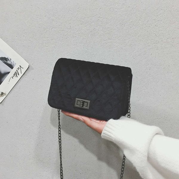 spring velvet straddle one shoulder carry on small square leisure women's bag
spring velvet straddle one shoulder carry on small square leisure women's bag