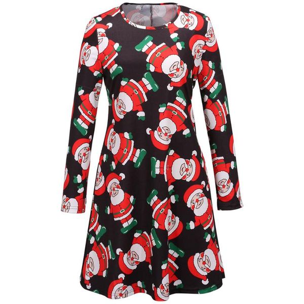 casual dresses plus size christmas dress women long sleeve o-neck print winter party fashion midi cartoon femme vestidos, Black;gray
casual dresses plus size christmas dress women long sleeve o-neck print winter party fashion midi cartoon femme vestidos, Black;gray