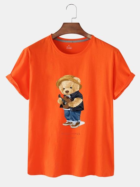 women's t-shirt kaixiaz personality fashion woman's wear fit playing guitar bearpattern printed base lady's short sleeve roun, White
women's t-shirt kaixiaz personality fashion woman's wear fit playing guitar bearpattern printed base lady's short sleeve roun, White