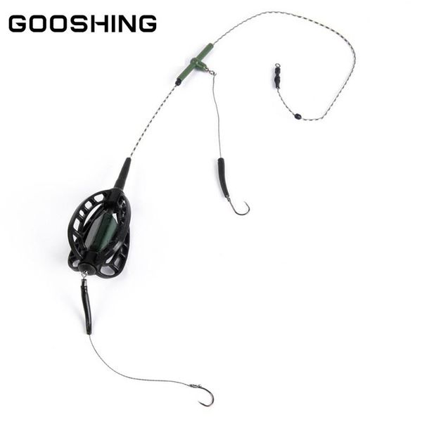 fishing hooks gooshing fish bait cage inline method feeder 30g-60g ronnie rig leader core line hook set sea tackle karper onderlijn
fishing hooks gooshing fish bait cage inline method feeder 30g-60g ronnie rig leader core line hook set sea tackle karper onderlijn