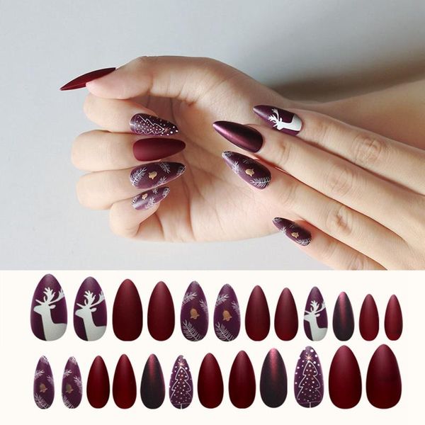 false nails 24pcs detachable christmas style ballerina wearable coffin fake full cover press on nail tips manicure decor, Red;gold
false nails 24pcs detachable christmas style ballerina wearable coffin fake full cover press on nail tips manicure decor, Red;gold
