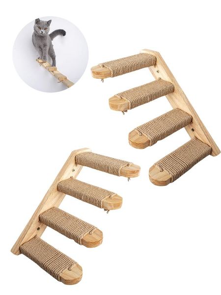 pet stairs steps wall cat climbing frame wall-mounted cat climbing ladder pet products toys