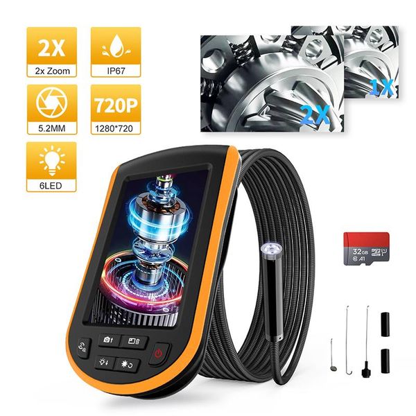 handheld lcd endoscope industrial inspection camera with 6 led 2x zoom ip67 waterproof borescope with snake cable 32gb tf card
handheld lcd endoscope industrial inspection camera with 6 led 2x zoom ip67 waterproof borescope with snake cable 32gb tf card