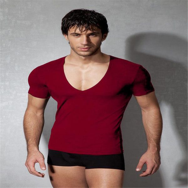 mens v shirt neck casual short solid fashion slim sports color designer sleeve deep tees t male buexi, Black
mens v shirt neck casual short solid fashion slim sports color designer sleeve deep tees t male buexi, Black