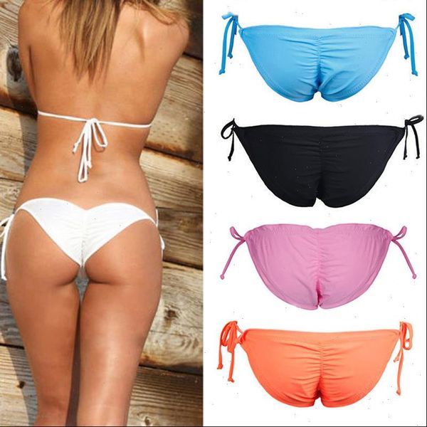scrunch brazilian ruched women shorts semi thong bikini bottom tie side swimwear fashion beach, White;black
scrunch brazilian ruched women shorts semi thong bikini bottom tie side swimwear fashion beach, White;black
