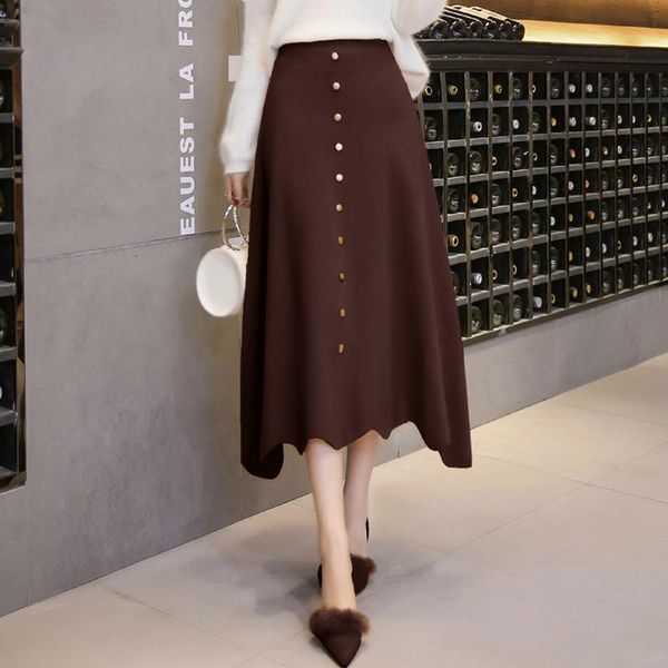 skirts korea girls high elastic waist 2021 thick knit long skirt autumn winter buckle a-line stretch saia, Black
skirts korea girls high elastic waist 2021 thick knit long skirt autumn winter buckle a-line stretch saia, Black