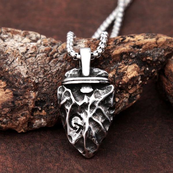 chains retro stone shape arrowhead pendant for men women stainless steel viking spear necklace fashion norse jewelry, Silver
chains retro stone shape arrowhead pendant for men women stainless steel viking spear necklace fashion norse jewelry, Silver