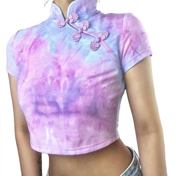 women's t-shirt women retro t-shirts, wrapped cropped casual short-sleeve ruffle summer high-cut neck outerwear 2021, White
women's t-shirt women retro t-shirts, wrapped cropped casual short-sleeve ruffle summer high-cut neck outerwear 2021, White