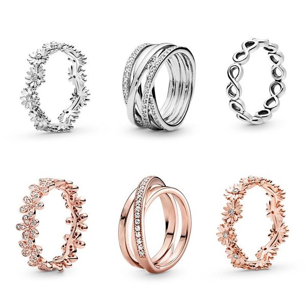 cluster rings 2021 products fashion 925 sterling silver & rose gold color daisy flower ring for women original brand jewel, Golden;silver
cluster rings 2021 products fashion 925 sterling silver & rose gold color daisy flower ring for women original brand jewel, Golden;silver