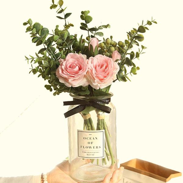 decorative flowers & wreaths a bunch eucalyptus leaf rose berry combination bouquet artificial home diy decoration wedding holding fake r27
decorative flowers & wreaths a bunch eucalyptus leaf rose berry combination bouquet artificial home diy decoration wedding holding fake r27