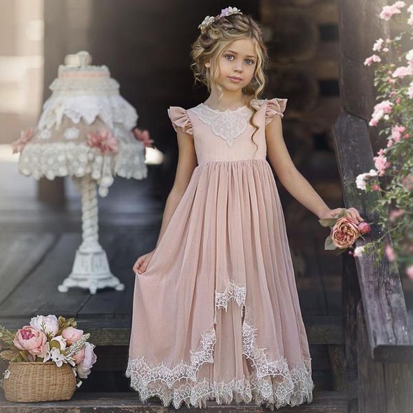 girl's dresses vintage pink flower girl dress lace two pieces princess birthday wedding party cute kid communion gown, Red;yellow
girl's dresses vintage pink flower girl dress lace two pieces princess birthday wedding party cute kid communion gown, Red;yellow