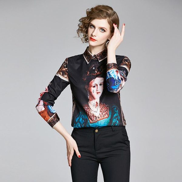 fashion luxury designer runway blouse 2021 spring summer women long sleeve plus size casual elegant vintage print shirt, White
fashion luxury designer runway blouse 2021 spring summer women long sleeve plus size casual elegant vintage print shirt, White
