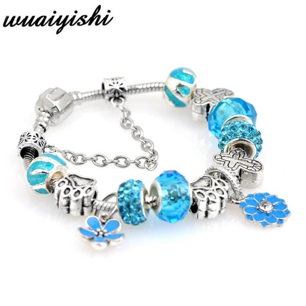 charm bracelets blue trinket goods braceletis tasted crystal bracelet with beads fits original brand for women friend, Golden;silver
charm bracelets blue trinket goods braceletis tasted crystal bracelet with beads fits original brand for women friend, Golden;silver