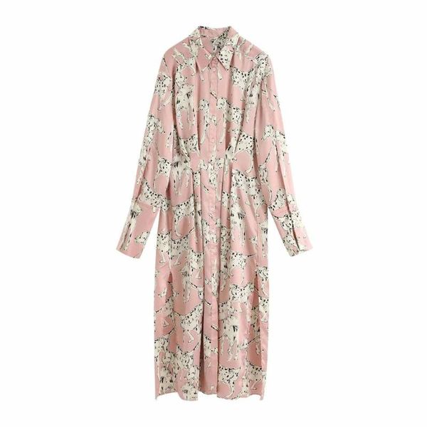 casual dresses 2021 women dress printed long sleeves lapel collar maxi shirt-style fashion vestidos femme robe, Black;gray
casual dresses 2021 women dress printed long sleeves lapel collar maxi shirt-style fashion vestidos femme robe, Black;gray