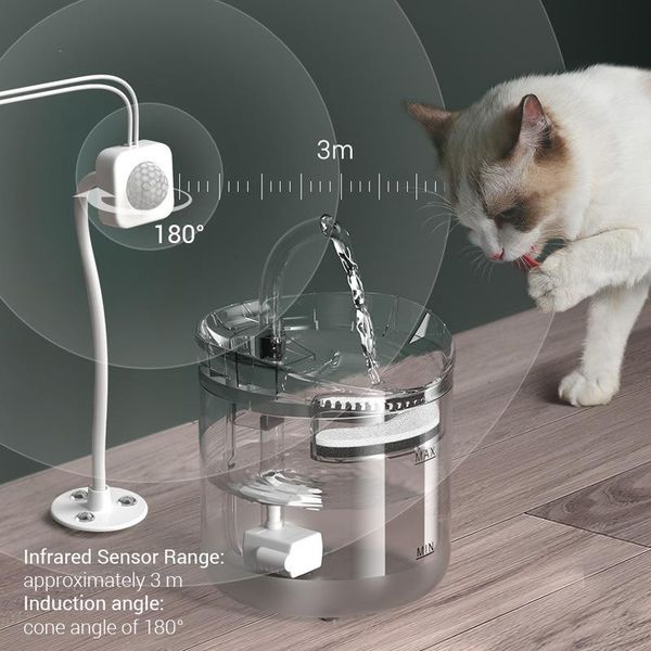cat bowls & feeders intelligent water fountain with faucet automatic sensor drinker transparent filters dog pet dispenser 
cat bowls & feeders intelligent water fountain with faucet automatic sensor drinker transparent filters dog pet dispenser