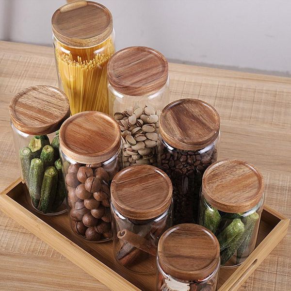storage bottles & jars wood lid glass airtight canister kitchen jar sealed food container tea coffee beans grains candy containers
storage bottles & jars wood lid glass airtight canister kitchen jar sealed food container tea coffee beans grains candy containers