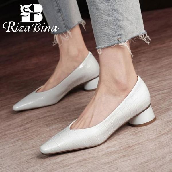 dress shoes rizabina real leather women pumps fashion square toe high heel woman style spring office lady footwear size 33-40, Black
dress shoes rizabina real leather women pumps fashion square toe high heel woman style spring office lady footwear size 33-40, Black