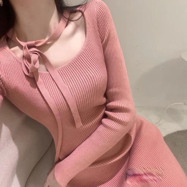 casual dresses 2021 woman knitting full sleeve office lady street wear basic bodycon long female fashion vestidos h1022, Black;gray
casual dresses 2021 woman knitting full sleeve office lady street wear basic bodycon long female fashion vestidos h1022, Black;gray
