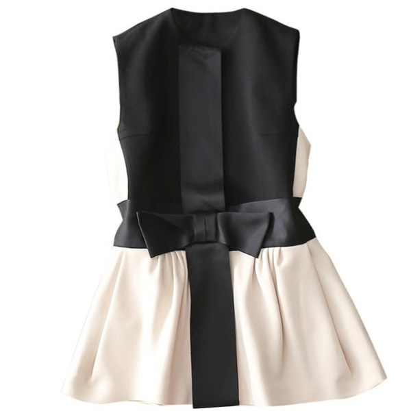 women's vests women ol waistcoat vest coat with bow office ladies sleeveless blazer jacket, Black;white
women's vests women ol waistcoat vest coat with bow office ladies sleeveless blazer jacket, Black;white