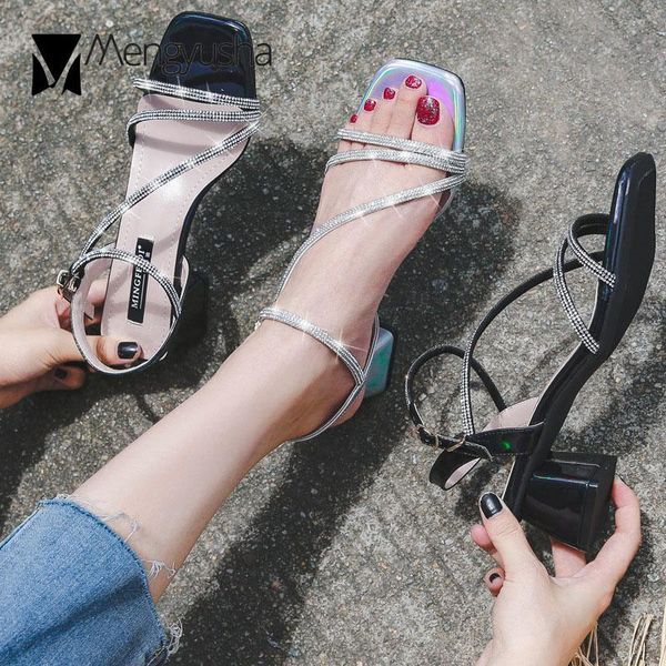 sandals 2021 designer crystal narrow band women paillette buckle sandales dazzling color gladiator sandalias plus size35-43, Black
sandals 2021 designer crystal narrow band women paillette buckle sandales dazzling color gladiator sandalias plus size35-43, Black